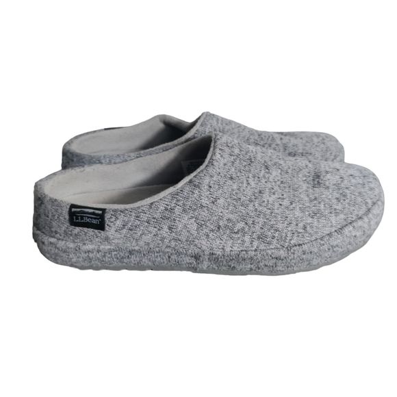 L.L. Bean Shoes - L.L Bean Gray Women's Sweater Fleece Slipper Size 9